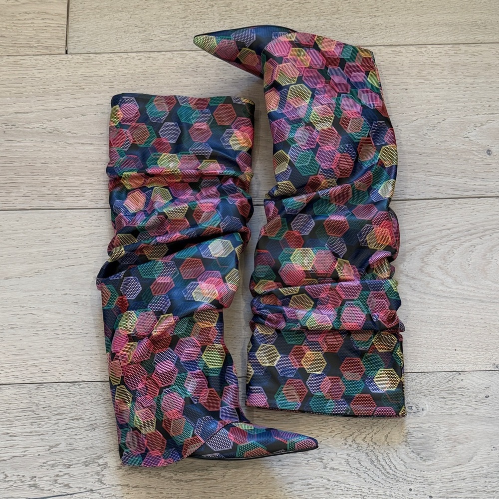 Multicolor Festival Boots in Size 41 (Women’s Size US 9.5)